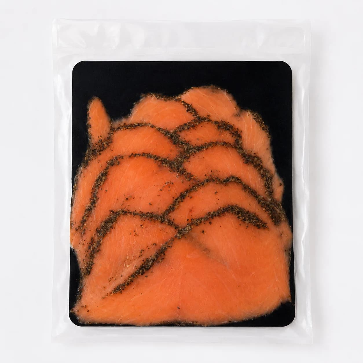 SALMON AHUMADO LAMINADO CON PIMIENTA